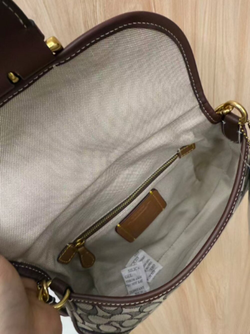 COACH Soho Bag Signature Jacquard Shoulder Bag CJ814 Brown Multi NEW - Picture 6 of 6